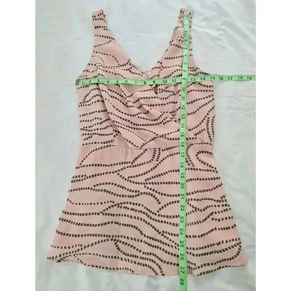 CAbi Sophia Cami Tank V-Neck Blouse Pink & Gray Summer Spring Size 8 NWT - Picture 3 of 5
